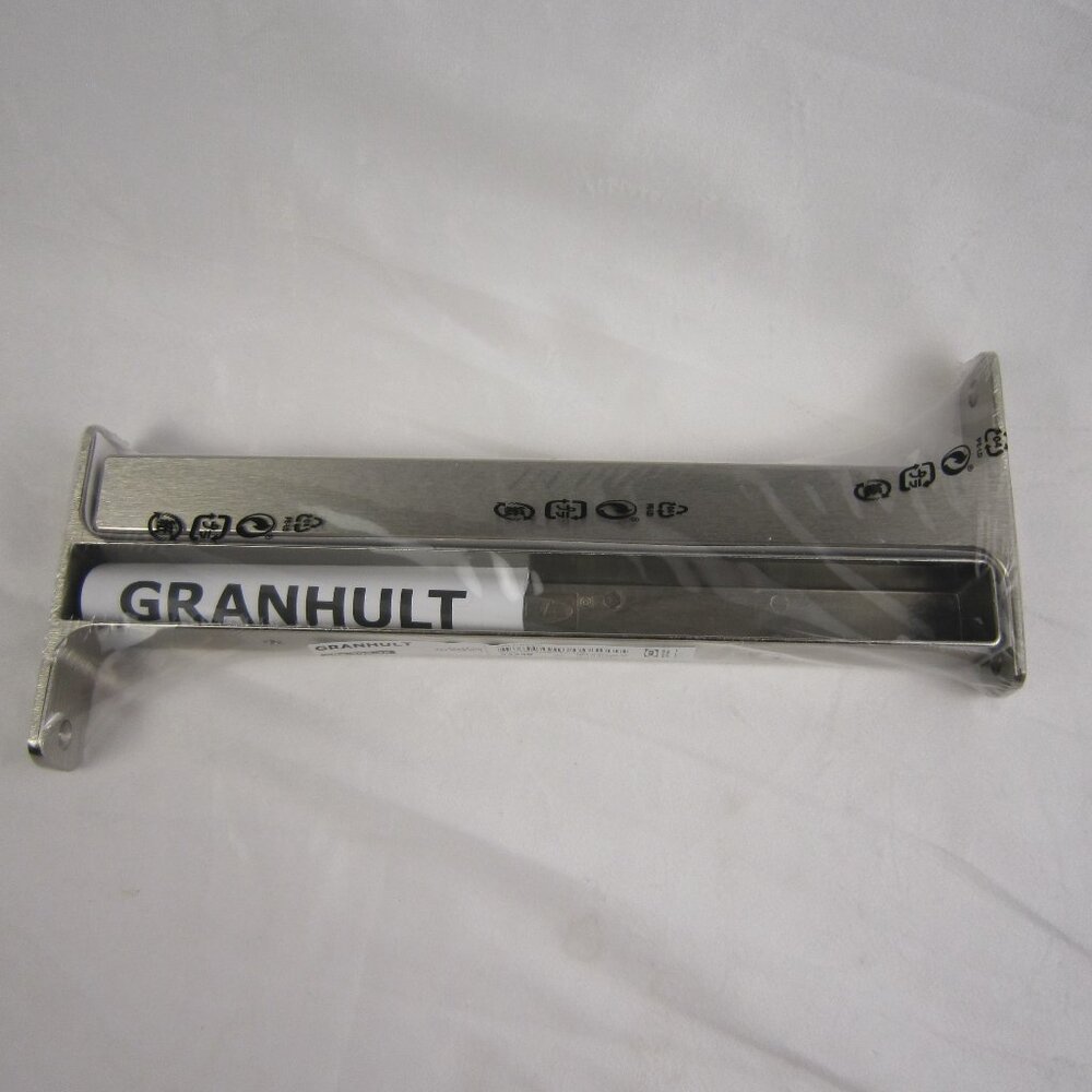 IKEA Granhult Shelf Brackets 22749 Brushed Metal 11 3/4" 304.305.36 - New